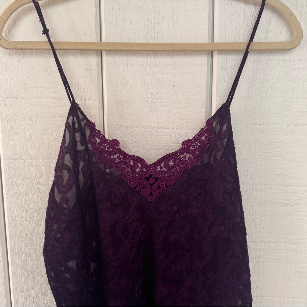 Vintage Lucie Ann Dark Purple Slip - Picture 3 of 5